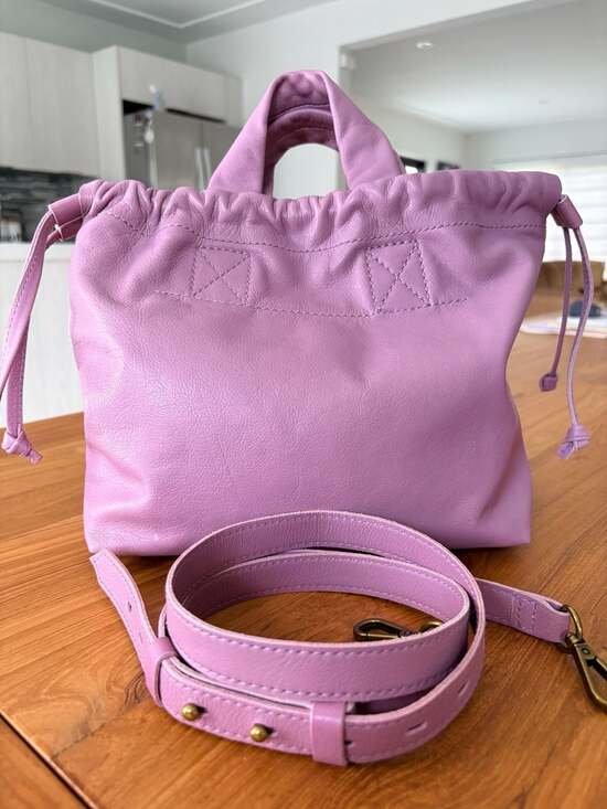 Madewell Handbags - Madewell The Piazza Crossbody Bag in Vibrant Lilac Lavender Leather